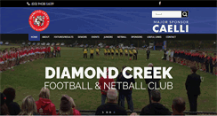 Desktop Screenshot of diamondcreekfc.com.au